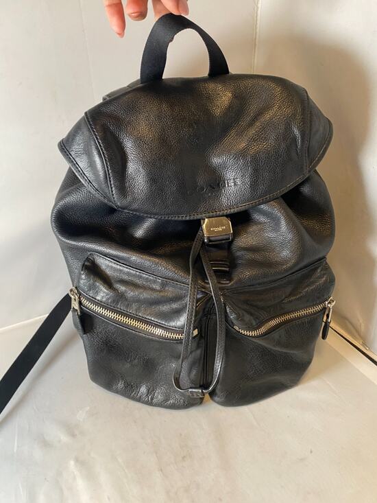 Coach Other - Authentic Coach Black Leather Sling Backpack Bag Unisex